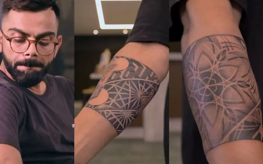 Virat Kohli's tattoo [Source: @alienstattooindia/Instagram]