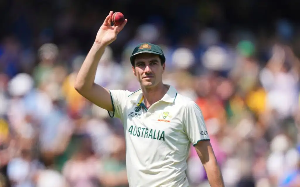 Pat Cummins celebrating a wicket in WTC 2025 final [Source: AP Photos]