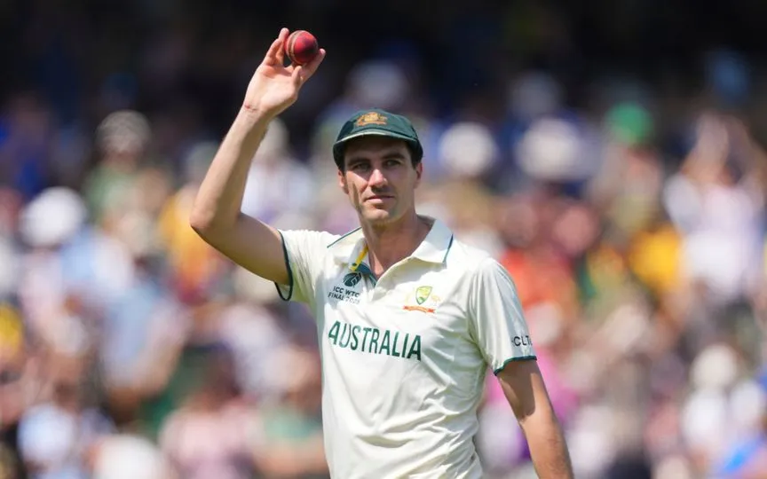 Pat Cummins celebrating a wicket in WTC 2025 final [Source: AP Photos]