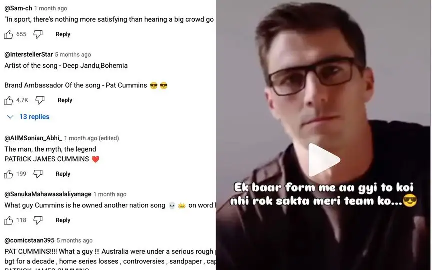 Pat Cummins song [Source: Instagram/pat_cummins_meme]
