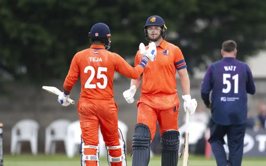 Netherlands pulls off stunning chase against Scotland [Source: @CricketScotland/X]