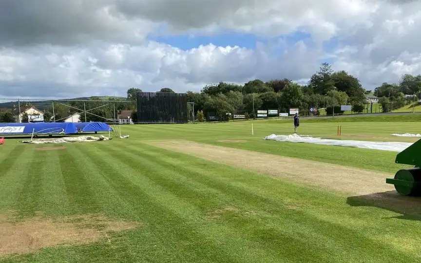 Bready Cricket Club Ground pitch and weather report [Source: @BreadyCC/x.com]