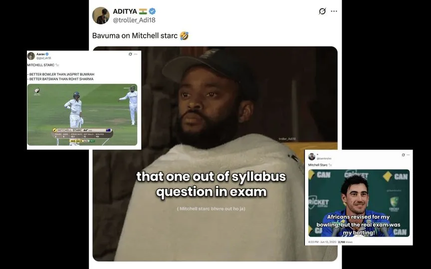 Fans troll South Africa and hail Starc (@troller_Adi18/X.com)