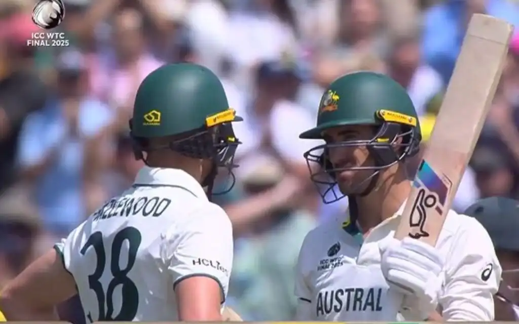 Mitchell Starc and Josh Hazlewood's Historic Partnership At Lord's (Source: @StanMSD/x.com)