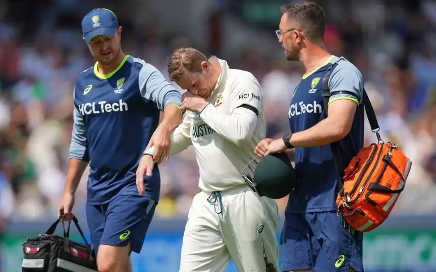 Steve Smith Injured- (Source : AP)