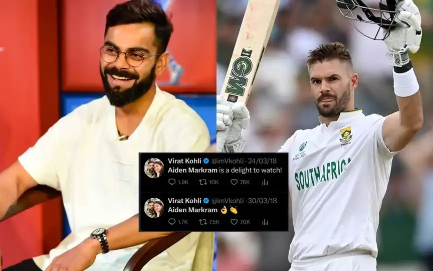 Virat Kohli tweeted for Markram [Source: @sleepyxoxoheads/X.com]