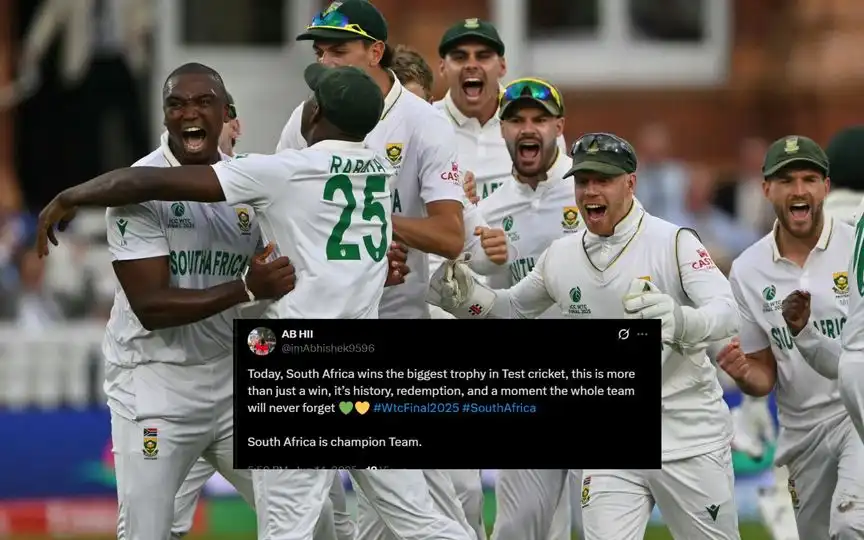 Fans Hail South Africa's WTC Triumph (Source: @Riocasm/x.com)