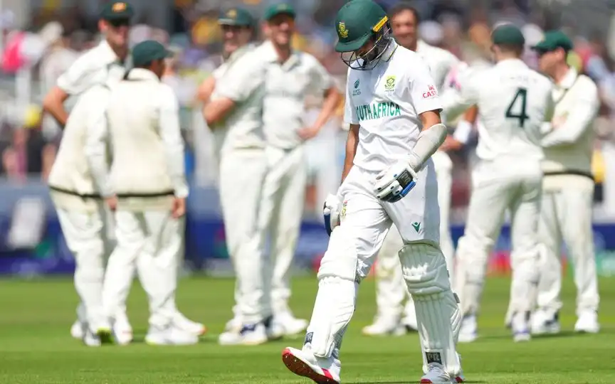 Keshav Maharaj's Dismissal - (Source : AP)