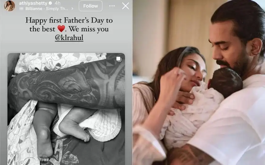  Athiya Shetty's Father's day message for KL Rahul [Source: @Buzzzookaprime, @CricCrazyJohns/X.com]