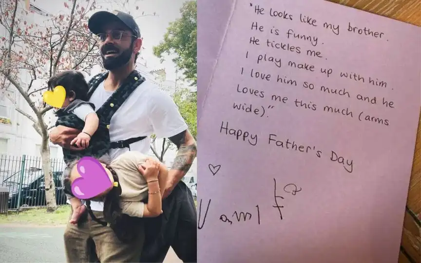 Anushka Shares Vamika's Handmade Card For Virat Kohli On Father's Day "He Looks Like My..."