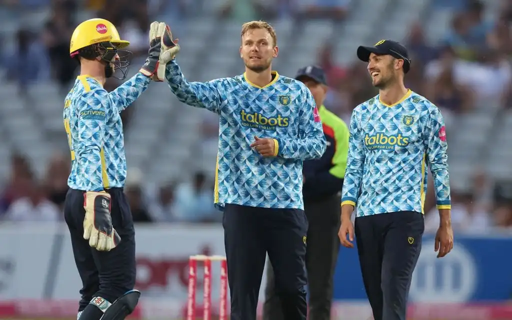 Danny Briggs in new role [Source: @WarwickshireCCC/X.com]