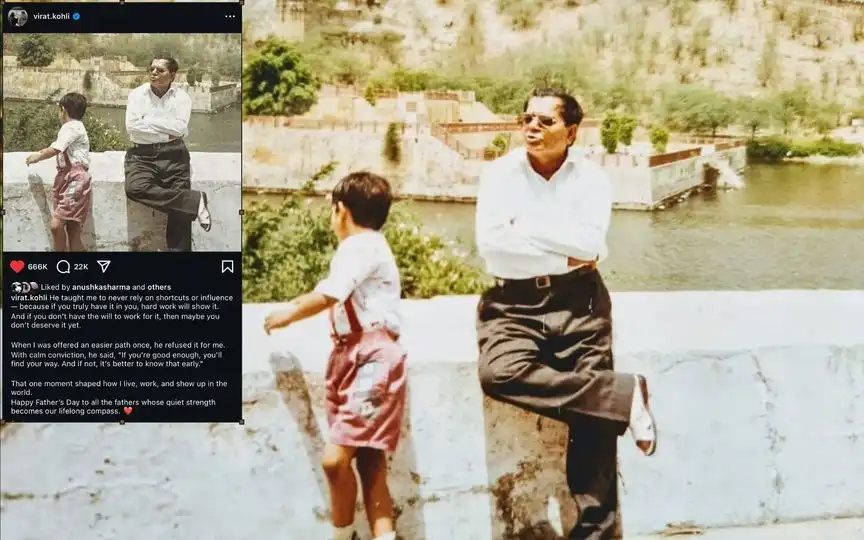 Virat Kohli pays tribute to dad on Father's Day [Source: @virat.kohli/Instagram]