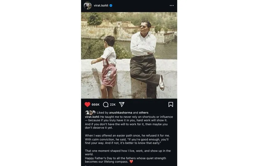 Virat Kohli's IG Post [Source: @virat.kohli/Instagram]