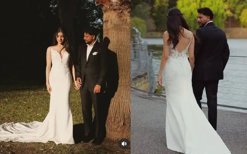 Kuldeep Yadav post with Fiancée (Source:@opinionwalla,x.com)