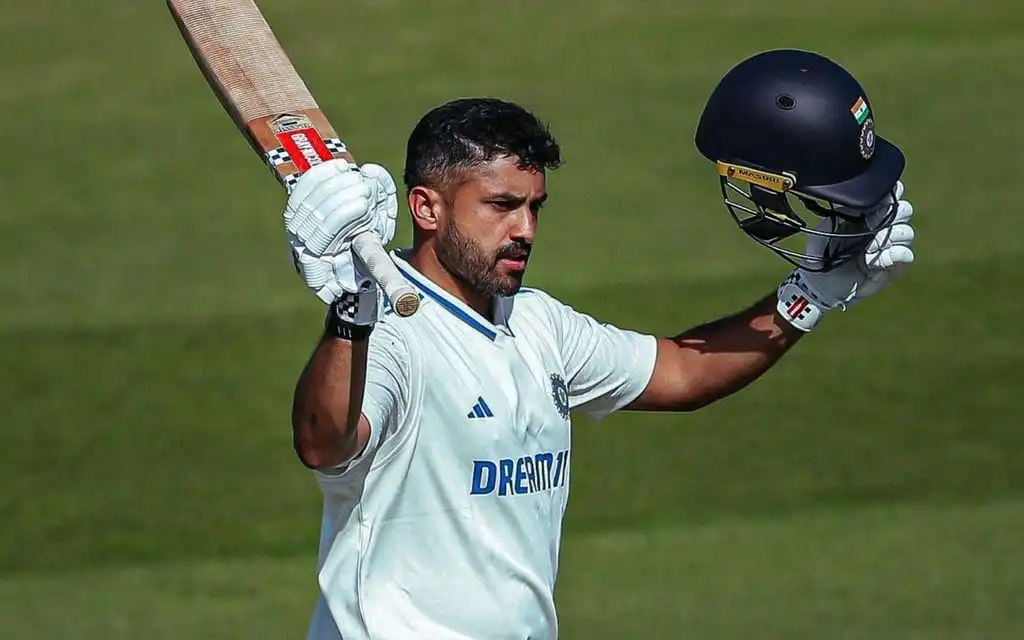 Karun Nair for India A. [Source - HardCricketPix/x.com]