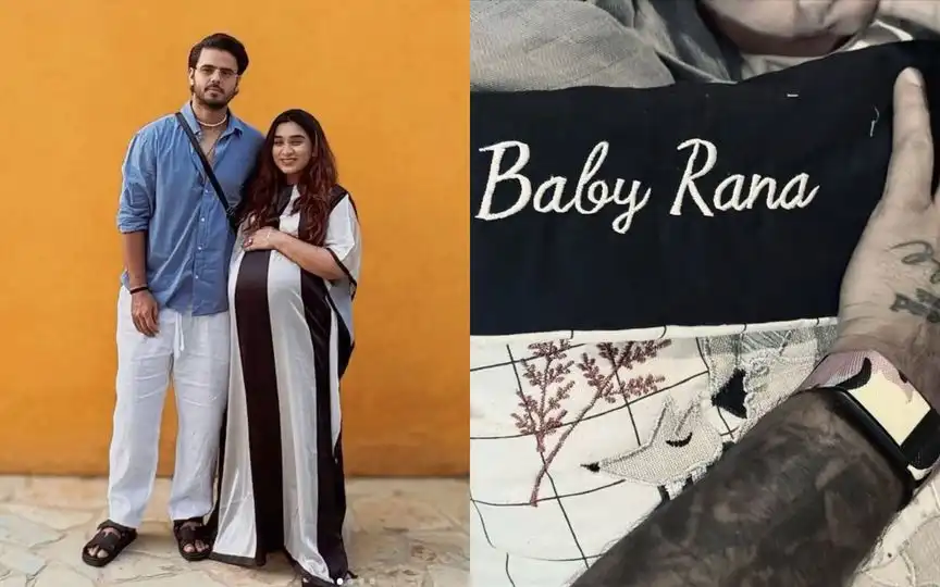 Nitish Rana becomes a dad for the first time [Source: @nitishrana_official/Instagram]