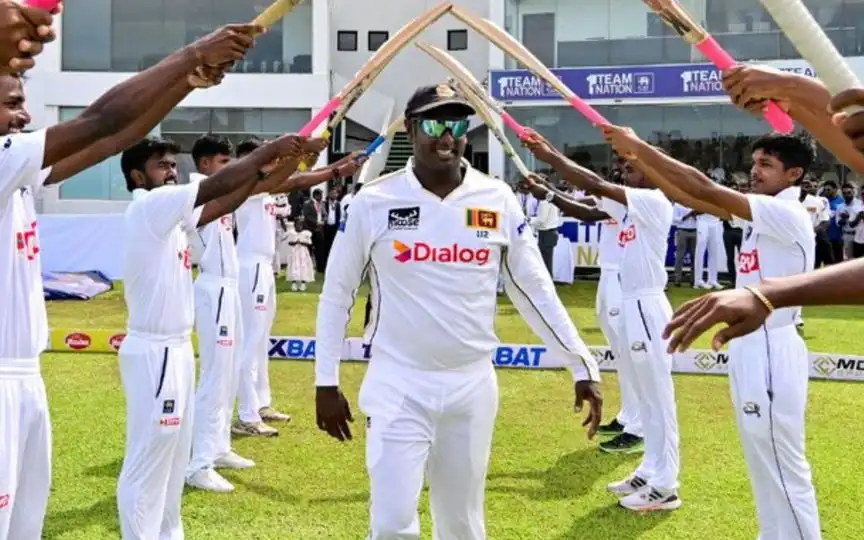 Sri Lanka Pays Tribute To Angelo Mathews With Guard Of Honour Ahead Of His Final Test