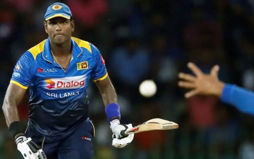Angelo Mathews in action [Source: @mufaddal_vohra/X]