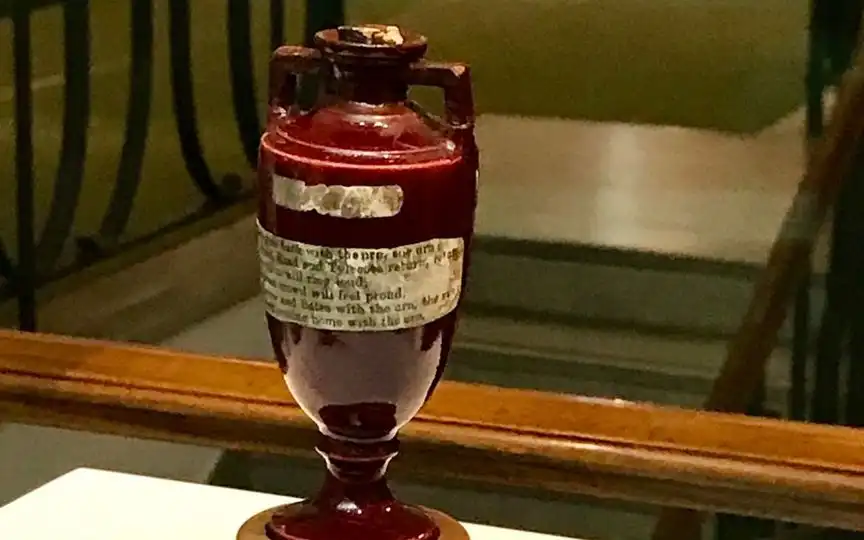 The Ashes Urn at Lord's [Source: @philipbkk/x.com]