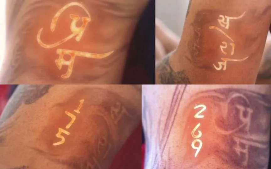 Virat Kohli Arm Tattoo​s (X.com)