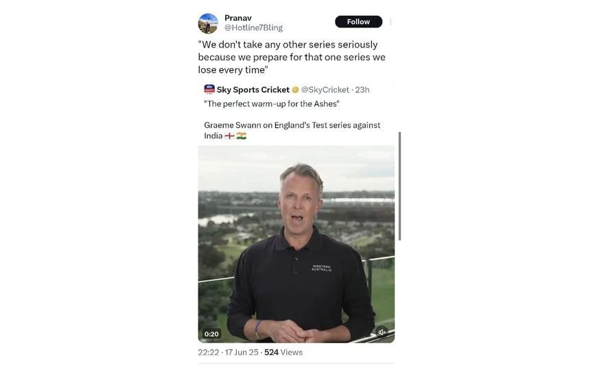 TR on Graeme Swann 4. [Source - x.com]