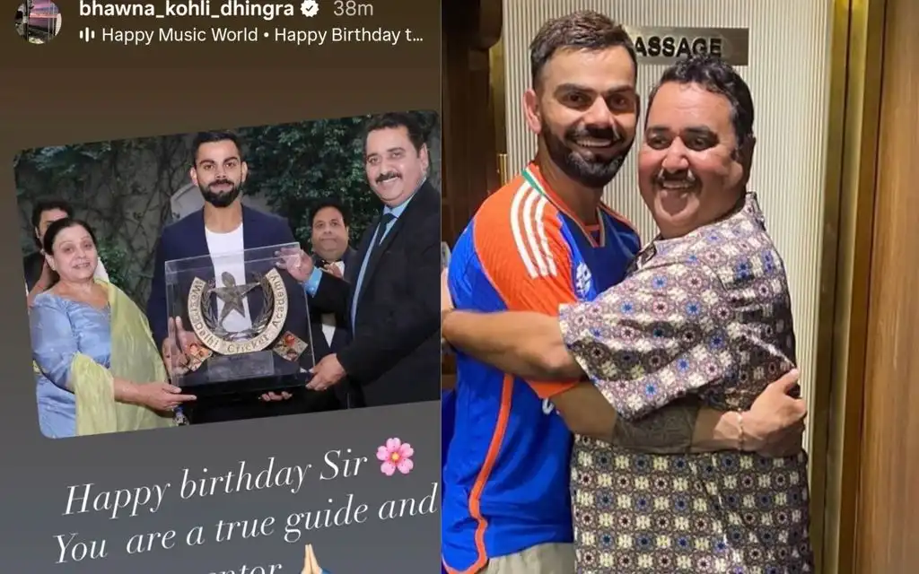 Virat childhood coach birthday [Source: @ImTanujSingh/x.com]
