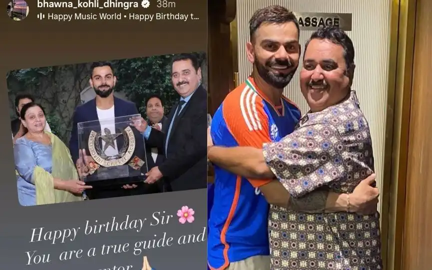 Virat childhood coach birthday [Source: @ImTanujSingh/x.com]
