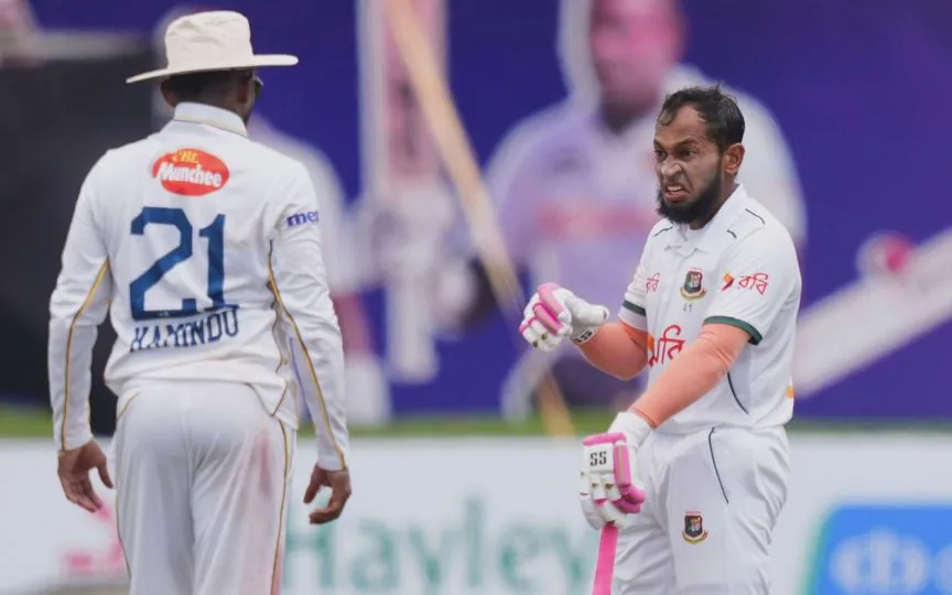 Mushfiqur Rahim during SL vs BAN 1st Test Day 2 (Source: AP Photos)