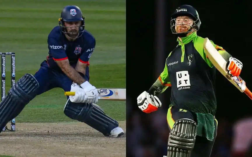 Glenn Maxwell and Heinrich Klaasen (Source:@MLCricket/X.com)