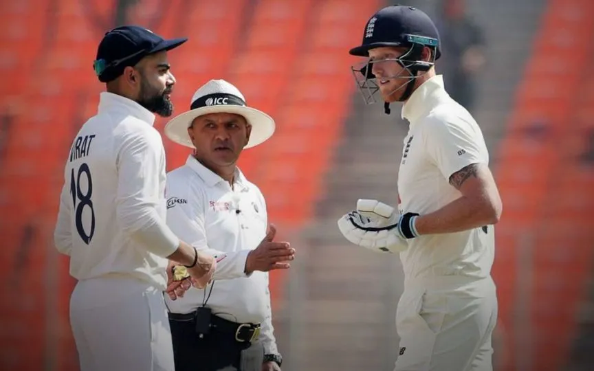 विराट कोहली और बेन स्टोक्स [Source: @circleofcricket/x.com]
