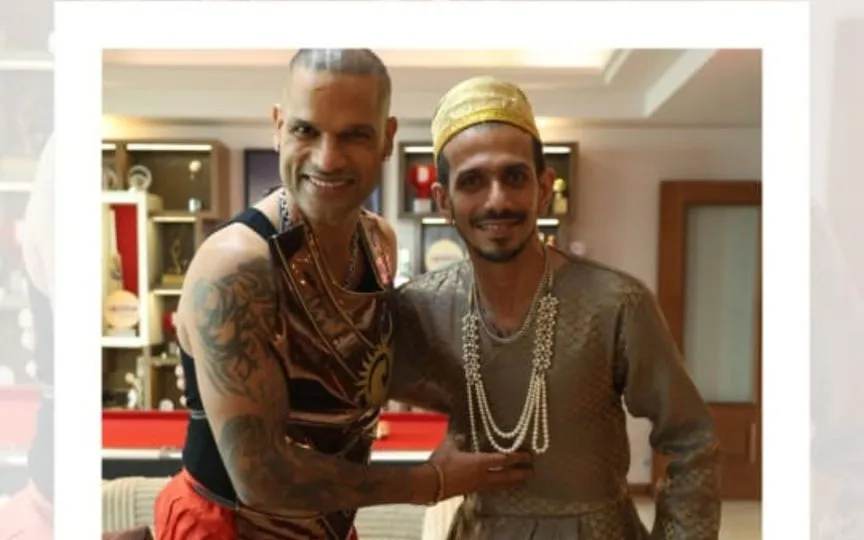 Shikhar Dhawan and Yuzvendra Chahal (Source:@Instagram, shikhardofficial)