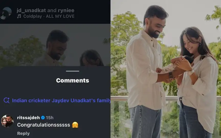 Rohit Sharma's Wife Ritika Sends Heartfelt Wish To Jaydev Unadkat For Welcoming Baby Boy Rohit Sharma's Wife Ritika Sends Heartfelt Wish To Jaydev Unadkat For Welcoming Baby Boy
