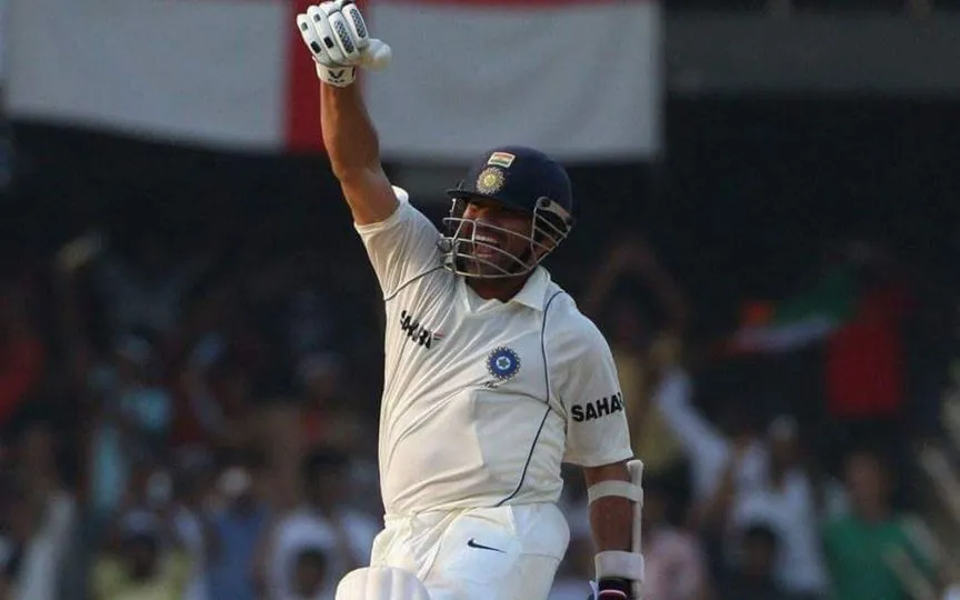 Sachin Tendulkar scored 103* vs England in Chennai [Source: @OmgSachin/x.com]