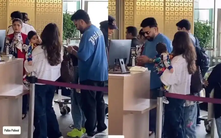 Rohit Sharma Bids Goodbye From Mumbai Airport With Family Ahead Of England Series