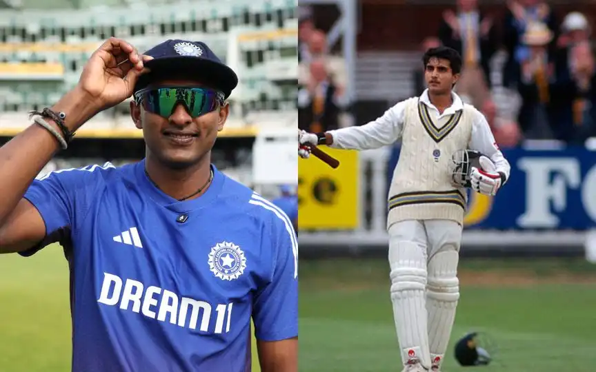 Ganguly, Sudharsan similarity [Source: @BCCI/X.COM]
