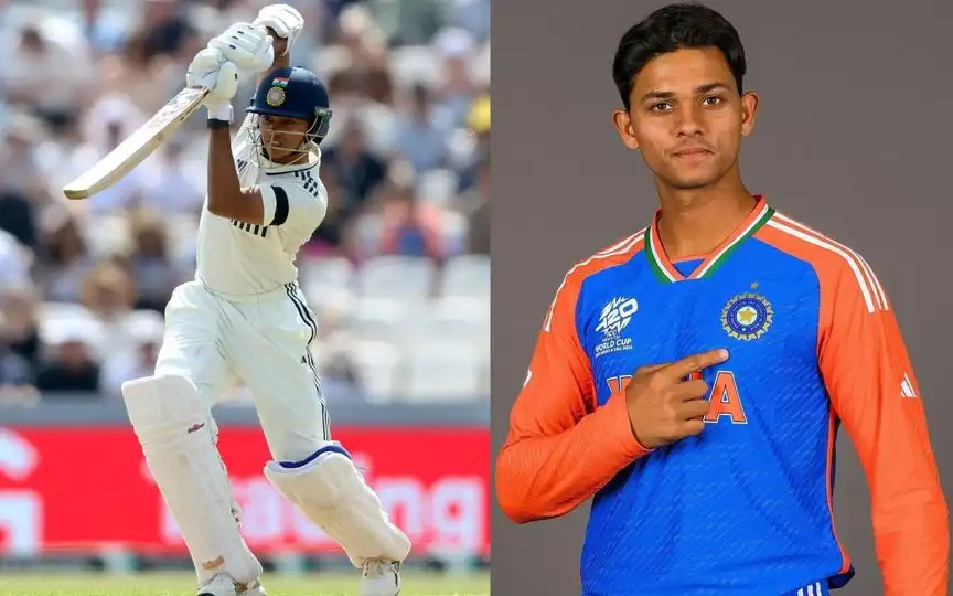 Yashasvi Jaiswal earned maiden India call-up in 2023 (X.com/@ImTanujSingh&@cricbuzz)