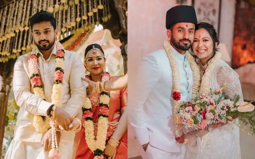 Karun Nair’s Wedding [Source: @sanayatankariwalanair/Instagram]