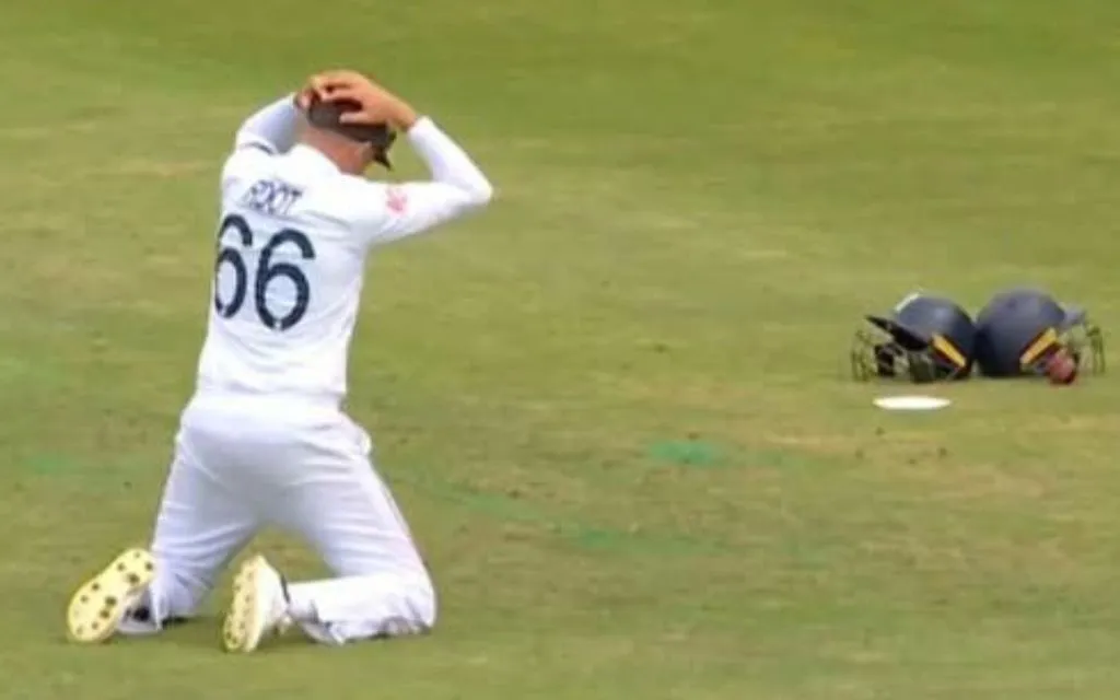 Harry Brook dejected after conceding penalty runs to India [Source: @JaiswalRoot/x]