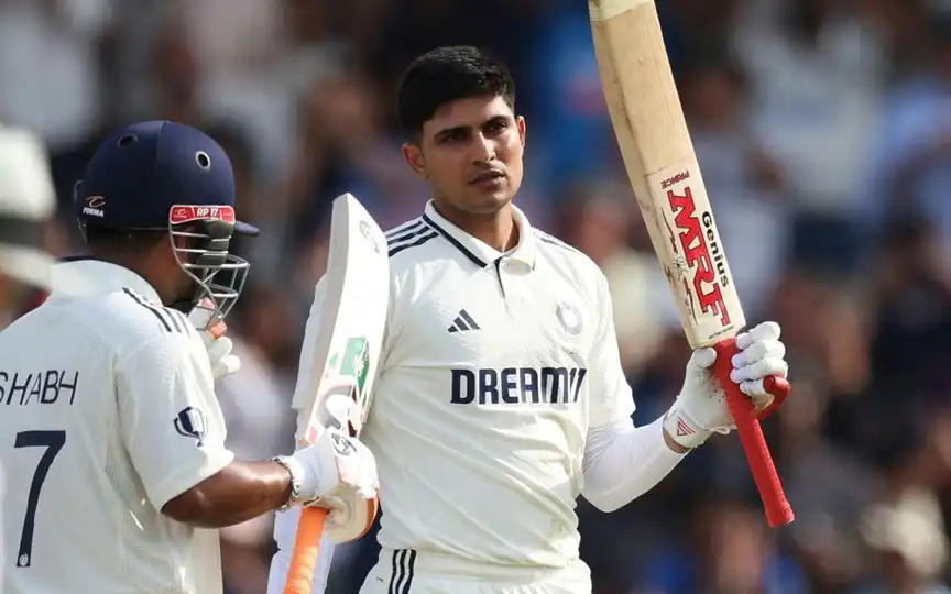 Shubman Gill after his century (AP Photos)