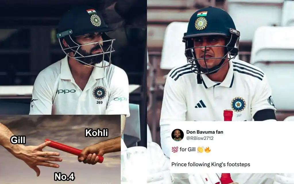 Fans react to Shubman Gil's ton vs England [Source: @Naji_Gill_77, @GemsOfCricket, @RBisw2712/X.com]