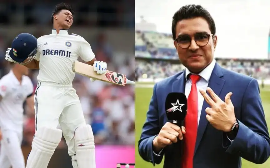 Yashasvi Jaiswal and Sanjay Manjrekar [Source: @BCCI/X.com]
