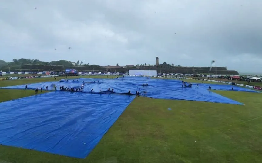 BAN vs SL 1st Test interrupted by rain [Source: @DanuskaAravinda/X]