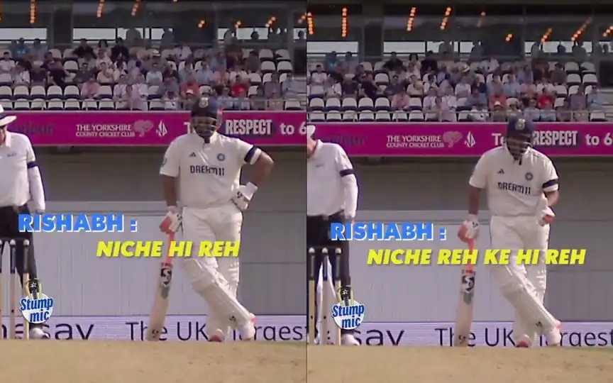 Rishabh Pant advising Shubman Gill [Source: @StarSportsIndia/X]