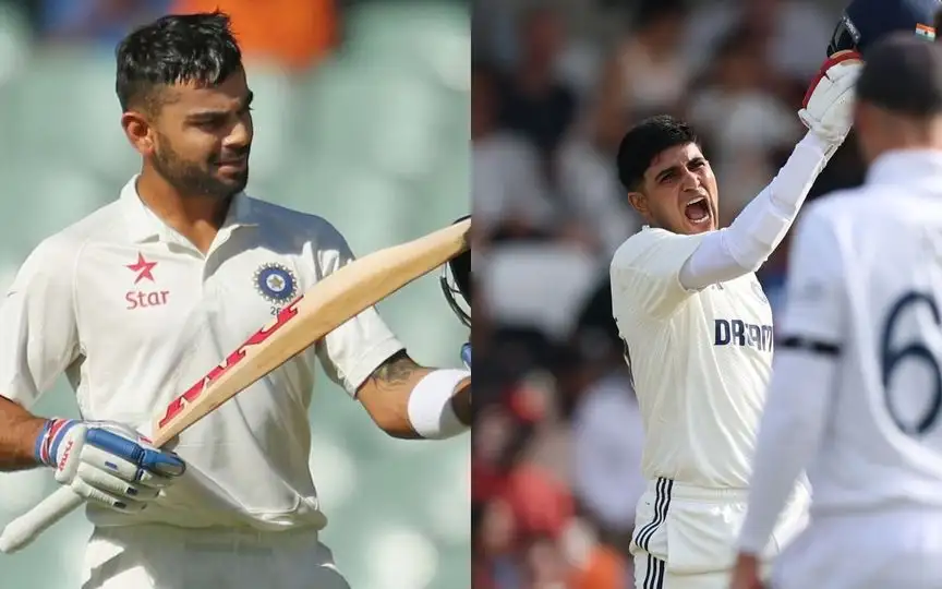 Virat Kohli and Shubman Gill [Source: @CricCrazyJohns, @auqibhabib/x.com]