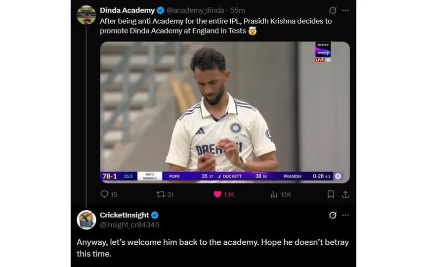 Screengrab from X users' tweets