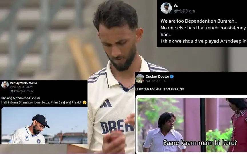 Fans troll Prasidh Krishna [Source: @academy_dinda/x]