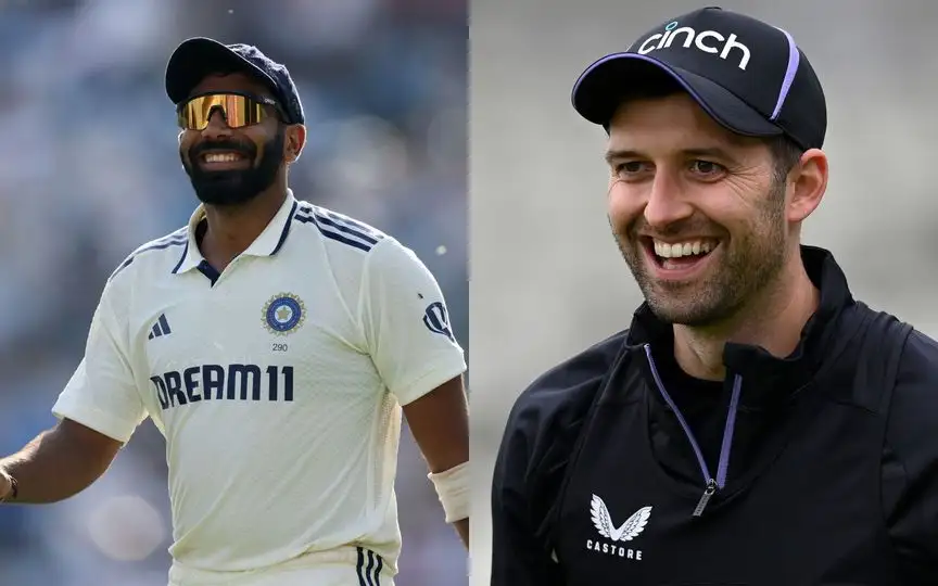 Mark Wood in awe of Jasprit Bumrah [Source: @mufaddal_vohra, @BCCI/X.com]
