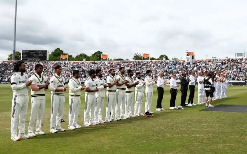 India and England stars paying respect - (Source : @BCCI/X.com)