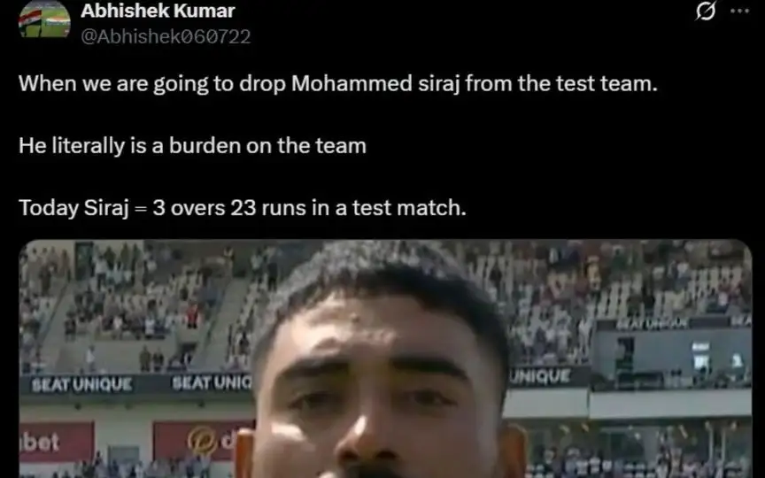 Screengrab from an X user