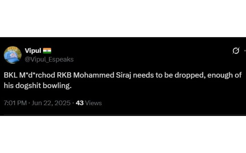 Screengrab from an X user